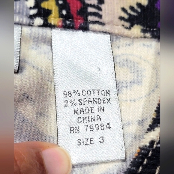 XL CHICO'S Multicolor Artsy Funky Paisley Corduroy Zip-Up Jacket - Picture 7 of 7